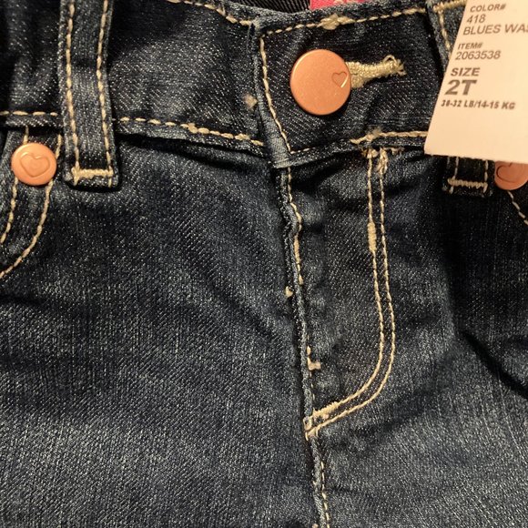 NWT heart tee and dark wash jeans 2T - Picture 9 of 11